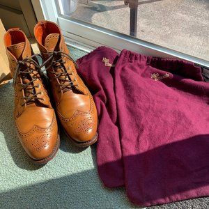 Allen Edmonds Size 8.5 D Dalton Wingtip Dress Boots in Walnut